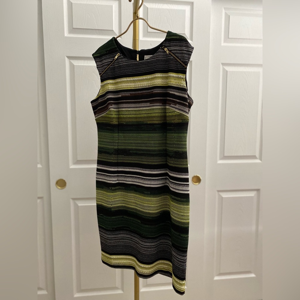 Karin Stevens Multicolor Striped Midi Dress